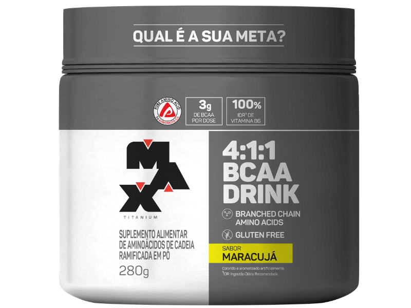 4:1:1 BCAA DRINK 280G - MAX TITANIUM - New Shape Distribuidora