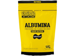 ALBUMINA 80% NATURAL 420G - NATUROVOS - New Shape Distribuidora