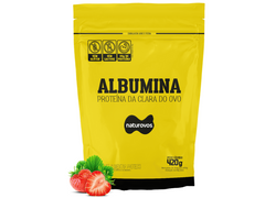 ALBUMINA 80% NATURAL 420G - NATUROVOS - New Shape Distribuidora