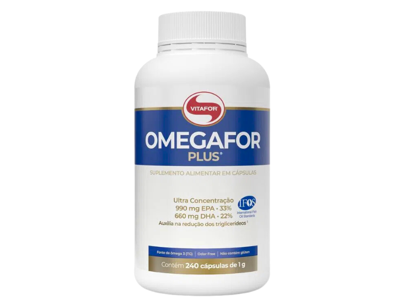 OMEGA 3 PLUS 240CAPS 990MG EPA / 660MG DHA - VITAFOR - Sua Saúde Distribuidora