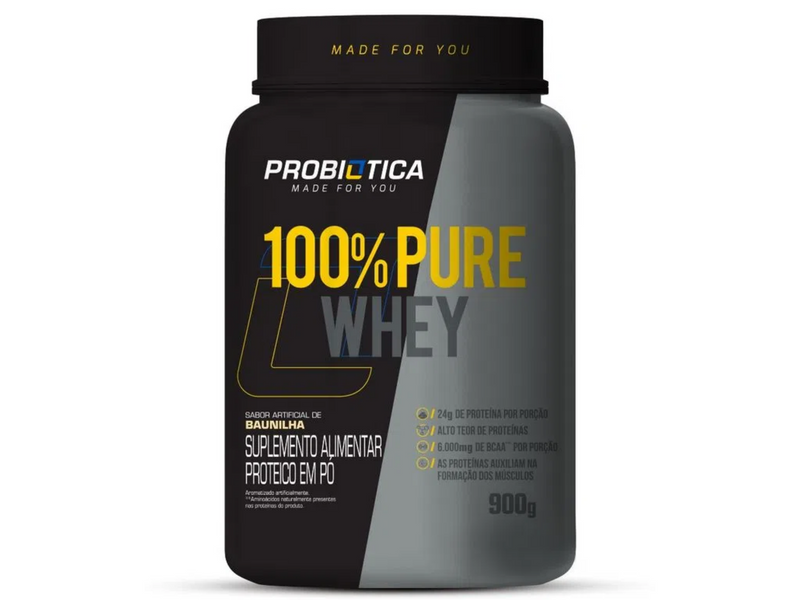 WHEY 100% 900G - PROBIOTICA - Sua Saúde Distribuidora