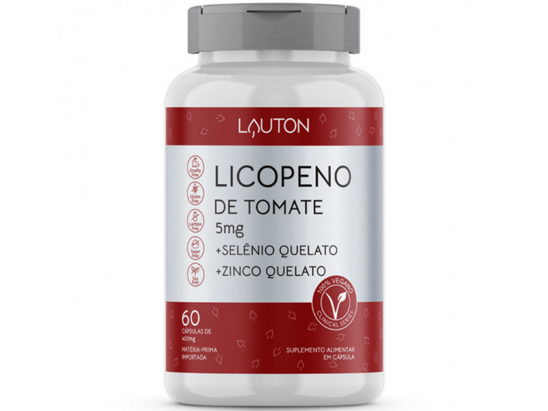 LICOPENO DE TOMATE 60COMP 500MG - LAUTON - Sua Saúde Distribuidora