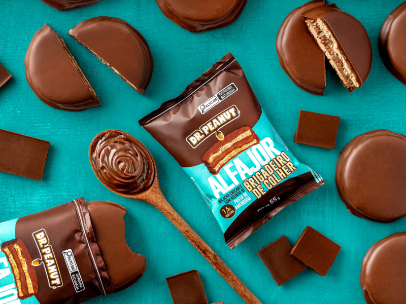 ALFAJOR 12UN 55G - DR. PEANUT - New Shape Distribuidora