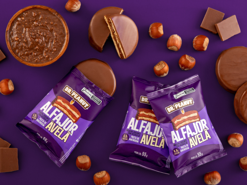 ALFAJOR 12UN 55G - DR. PEANUT - New Shape Distribuidora